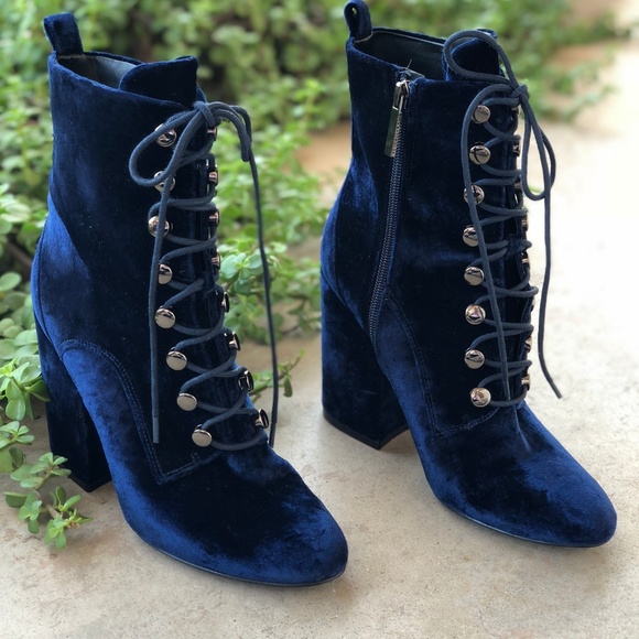 kendall and kylie velvet boots
